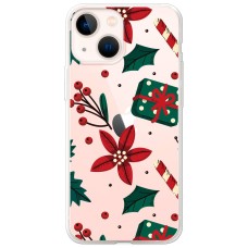 Чохол для iPhone 13 mini MixCase Новий рік патерн омела