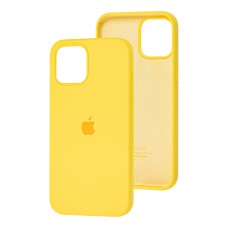Чохол для iPhone 12 mini Silicone Full жовтий / neon yellow