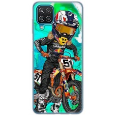 Чохол для Samsung Galaxy A12 / M12 MixCase асорті мультяшний мотогонщик