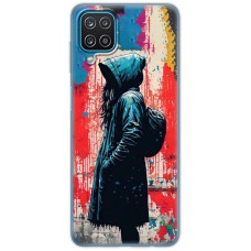 Чохол для Samsung Galaxy A12 / M12 MixCase асорті дівчина в плащі