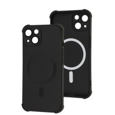 Чохол для iPhone 14 WAVE Silk Touch WXD MagSafe black