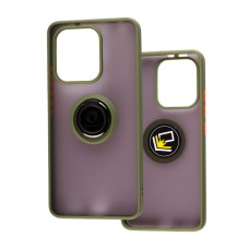 Чохол для Xiaomi Redmi Note 13 4G LikGus Edging Ring хакі
