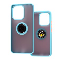 Чохол для Xiaomi Redmi Note 13 4G LikGus Edging Ring бірюзовий