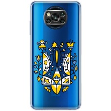 Чохол для Xiaomi Poco X3 / X3 Pro MixCase патріотичні герб із квітів