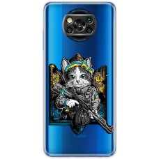 Чохол для Xiaomi Poco X3 / X3 Pro MixCase патріотичні кіт захисник