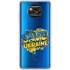 Чохол для Xiaomi Poco X3 / X3 Pro MixCase патріотичні save ukraine