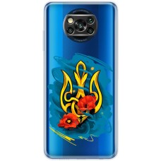 Чохол для Xiaomi Poco X3 / X3 Pro MixCase патріотичні герб із маками