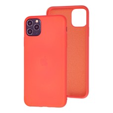 Чохол для iPhone 11 Pro Max Silicone cover 360 помаранчевий