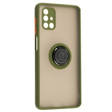 Чохол для Samsung Galaxy M51 (M515) LikGus Edging Ring хакі