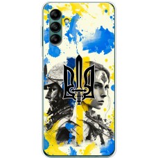 Чохол для Samsung Galaxy A04S (A047) MixCase патріотичні сильні та нескорені