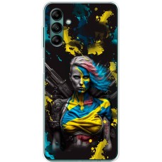 Чохол для Samsung Galaxy A04S (A047) MixCase патріотичні Нездоланна Українка