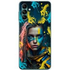 Чохол для Samsung Galaxy A04S (A047) MixCase патріотичні воєвнича Українка