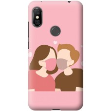Чехол для Xiaomi Redmi Note 6 Pro Mixcase для влюбленных 12