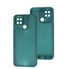 Чохол для Xiaomi Redmi 10C Luxury Metal Lens зелений