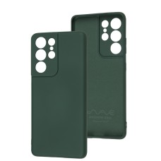 Чохол для Samsung Galaxy S21 Ultra (G998) Wave camera colorful forest green