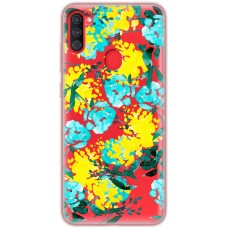 Чохол для Samsung Galaxy A11 / M11 MixCase патріотичні жовто-блакитні квіти