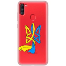 Чохол для Samsung Galaxy A11 / M11 MixCase патріотичні синє-жовтий Тризуб