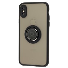 Чохол для iPhone X / Xs LikGus Edging Ring чорний