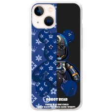 Чохол для iPhone 13 mini MixCase робот лого на блакитному