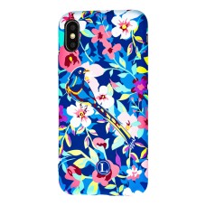 Чохол Luxo Face для iPhone X/XS неоновий з птахом