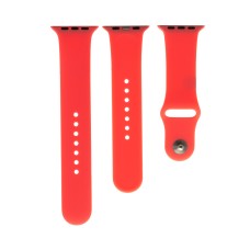 Ремінець для Apple Watch 42-44mm Band Silikone Two - Piece рожевий