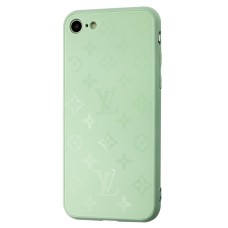 Чохол для iPhone 7 / 8 / SE 20 glass LV бірюзовий
