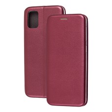 Чохол книжка Premium для Samsung Galaxy A31 (A315) бордовий