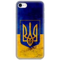 Чохол для iPhone 7 / 8 MixCase патріотичні Герб на тлі Прапора