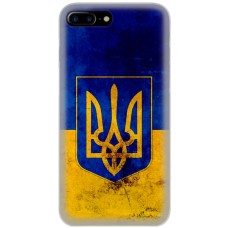 Чохол для iPhone 7 Plus / 8 Plus MixCase патріотичні Герб на тлі Прапора