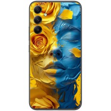 Чохол для Samsung Galaxy A04S (A047) MixCase патріотичні розмальована фарбами