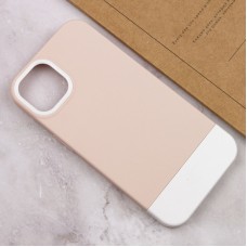 Чохол для iPhone 13 Bichromatic grey-beige / white