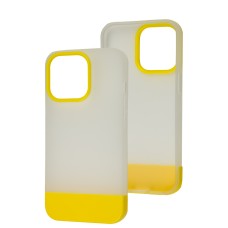 Чохол для iPhone 13 Pro Bichromatic matte/yellow