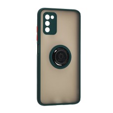 Чохол для Samsung Galaxy A03s (A037) LikGus Edging Ring оливковий