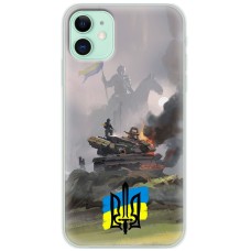 Чохол для iPhone 11 MixCase патріотичні танки у вогні