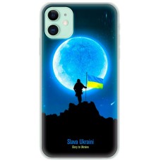 Чохол для iPhone 11 MixCase патріотичні воїни на тлі місяця
