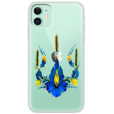Чохол для iPhone 11 MixCase патріотичні тризуб з квітів