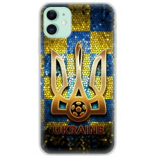 Чохол для iPhone 11 MixCase патріотичні позолочений тризуб