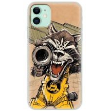 Чохол для iPhone 11 MixCase патріотичні божевільний єнот