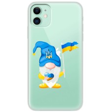 Чохол для iPhone 12 MixCase патріотичні гномік з Україною