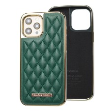 Чохол для iPhone 12 Pro Max Puloka leather case зелений