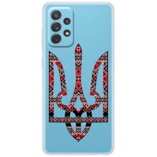 Чохол для Samsung Galaxy A13 (A135) MixCase патріотичні тризуб з червоно-чорни