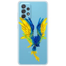 Чохол для Samsung Galaxy A13 (A135) MixCase патріотичні жовто-синій птах