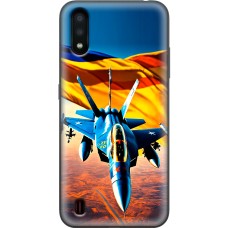Чохол для Samsung Galaxy A01 (A015) MixCase патріотичні бойовий літак