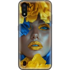 Чохол для Samsung Galaxy A01 (A015) MixCase патріотичні макіяж