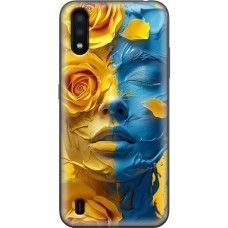 Чохол для Samsung Galaxy A01 (A015) MixCase патріотичні розмальована фарбами
