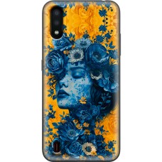 Чохол для Samsung Galaxy A01 (A015) MixCase патріотичні жіноча блакить