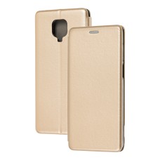 Чохол книжка Premium для Xiaomi Redmi Note 9s / 9 Pro золотистий
