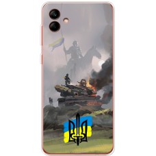 Чохол для Samsung Galaxy A04 (A045) MixCase патріотичні танк у вогні