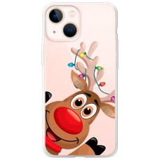 Чохол для iPhone 13 mini MixCase Новий рік олень у гірлянді