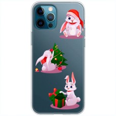 Чохол для iPhone 13 Pro MixCase Новий рік символ року кролик